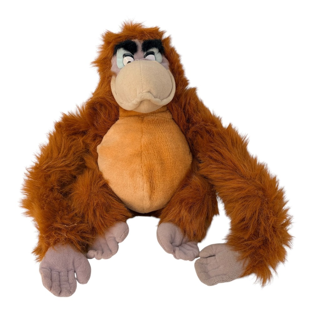 Disney Plush King Louie Jungle Book Polyester Orange 14"‎ Hugging Hands Vintage